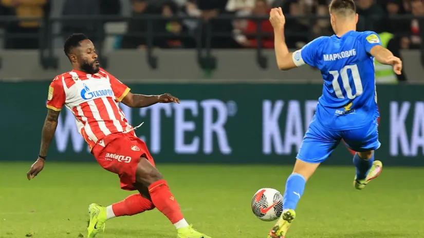 Gelor Kanga (Crvena zvezda) i Saša Marković (OFK Beograd)